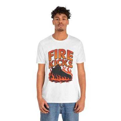 Fire Kicks Tee- Black and Orange Edition