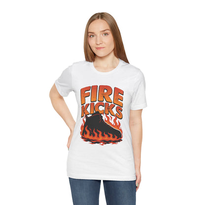 Fire Kicks Tee- Black and Orange Edition