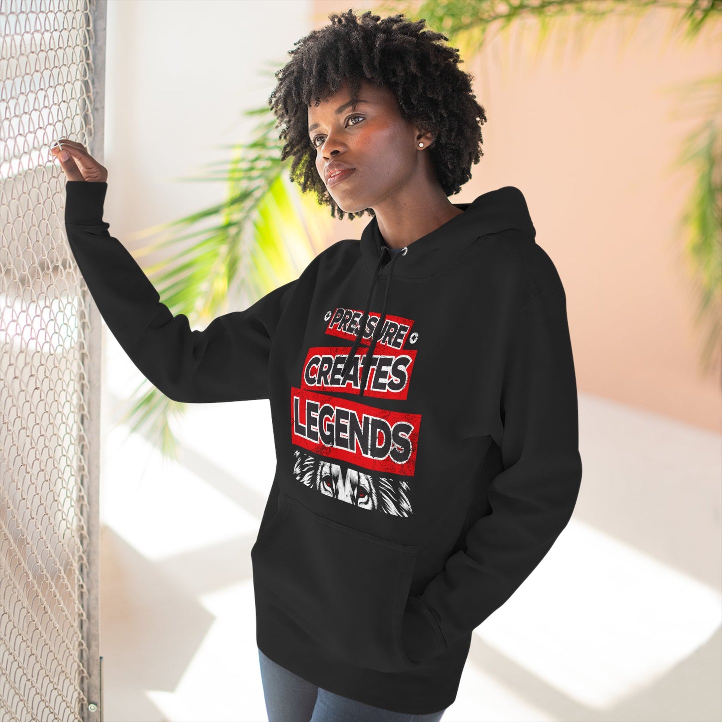 Pressure Creates Legends Hoodie – “Bred Energy” Edition