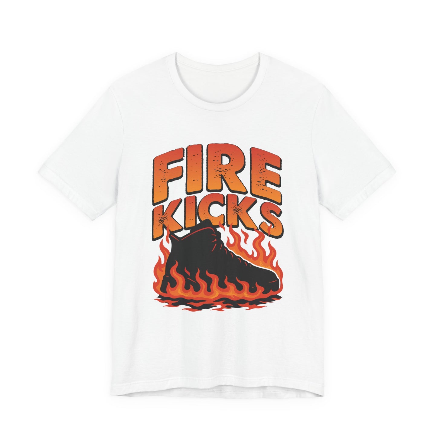 Fire Kicks Tee- Black and Orange Edition