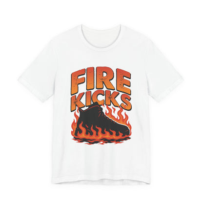 Fire Kicks Tee- Black and Orange Edition