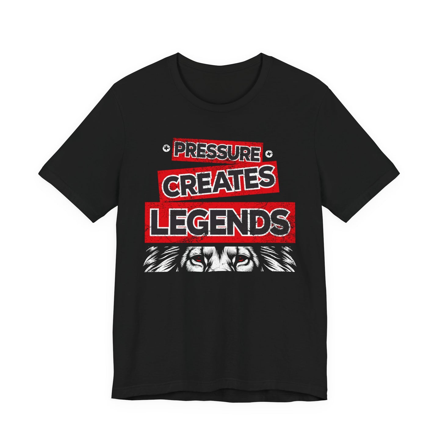 Pressure Creates Legends Tee- Black and Red Edition