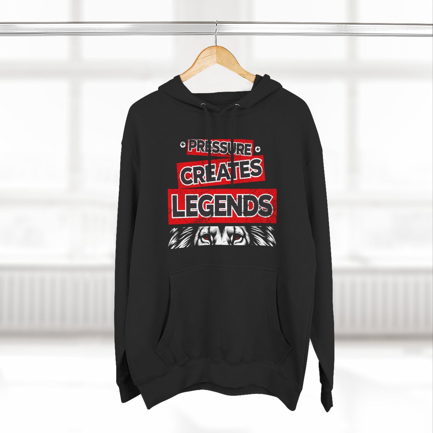 Pressure Creates Legends Hoodie – “Bred Energy” Edition