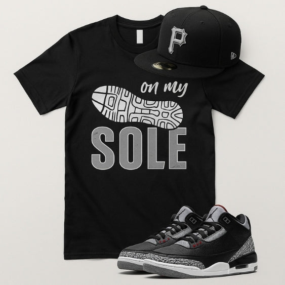 On My Sole Tee- Classic Black and White Edition