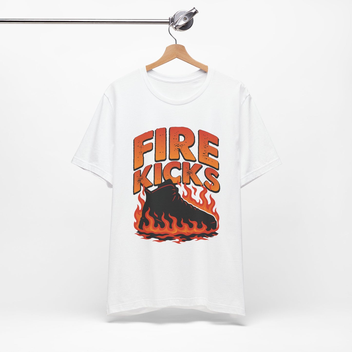 Fire Kicks Tee- Black and Orange Edition